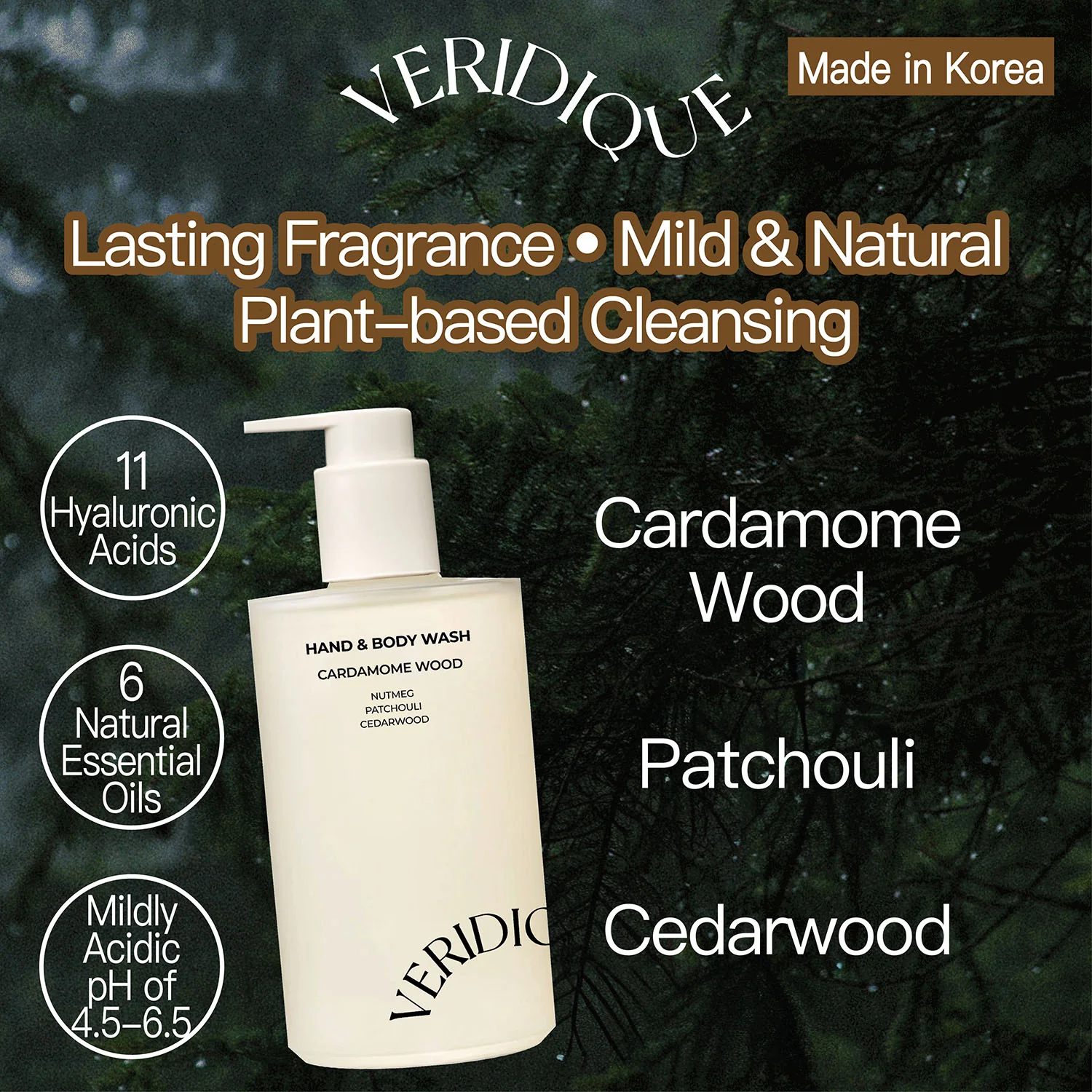 Veridique Perfumed Hand & Body Wash (Cardamome Wood) 300ml - Image 2