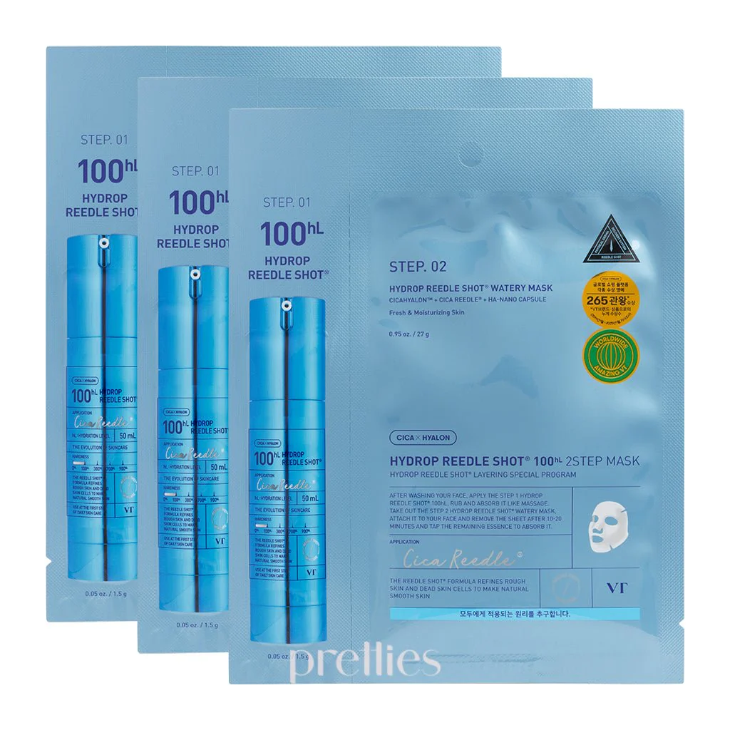 VT Hydrop Reedle Shot 100 2-Step Mask (1pc) x3