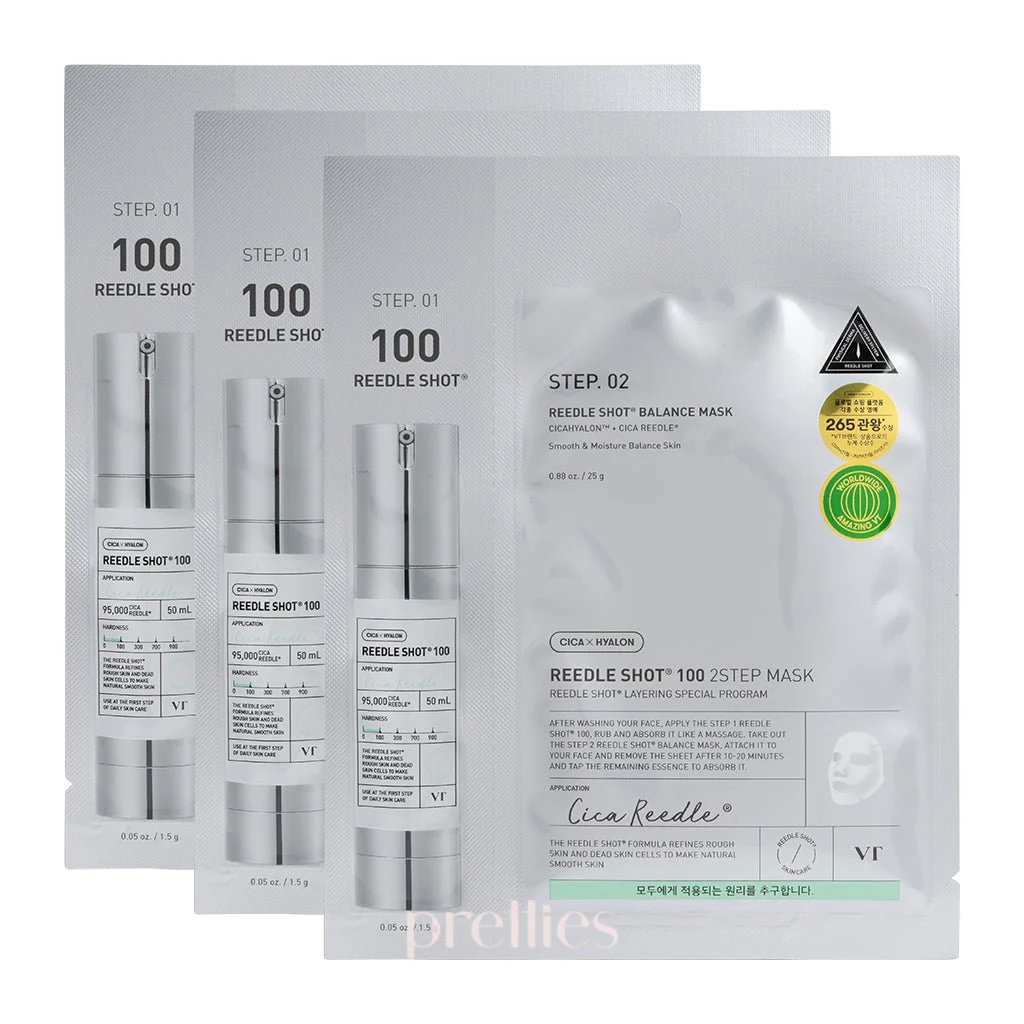VT Mild Reedle Shot 100 2-Step Mask 1 sheet x3