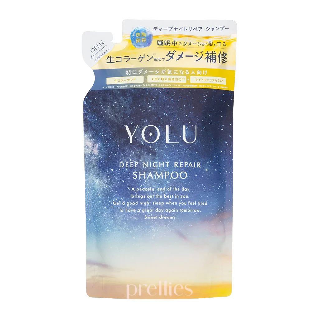 YOLU Deep Night Repair Shampoo - Bergamot Musk Scent (Refill) 350ml